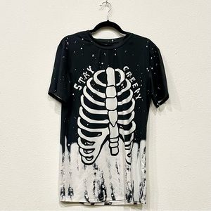 Graphic Stretchy Elastane T-Shirt Dress